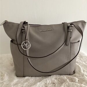 Michael Kors Black Leather Tote Bag